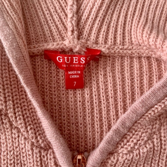 Girls Guess zip sweater. Size 7z - Picture 2 of 4